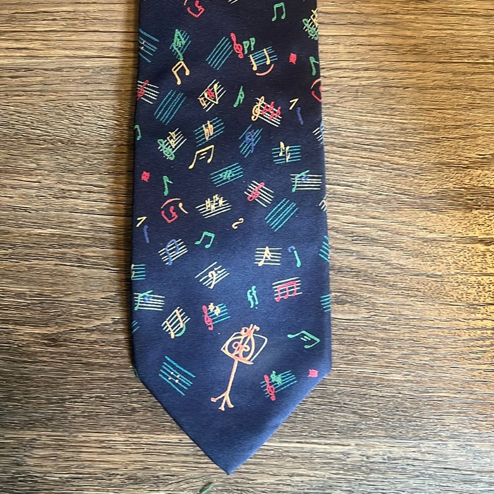 Alynn Neckwear Music Stand Blue Men’s Tie